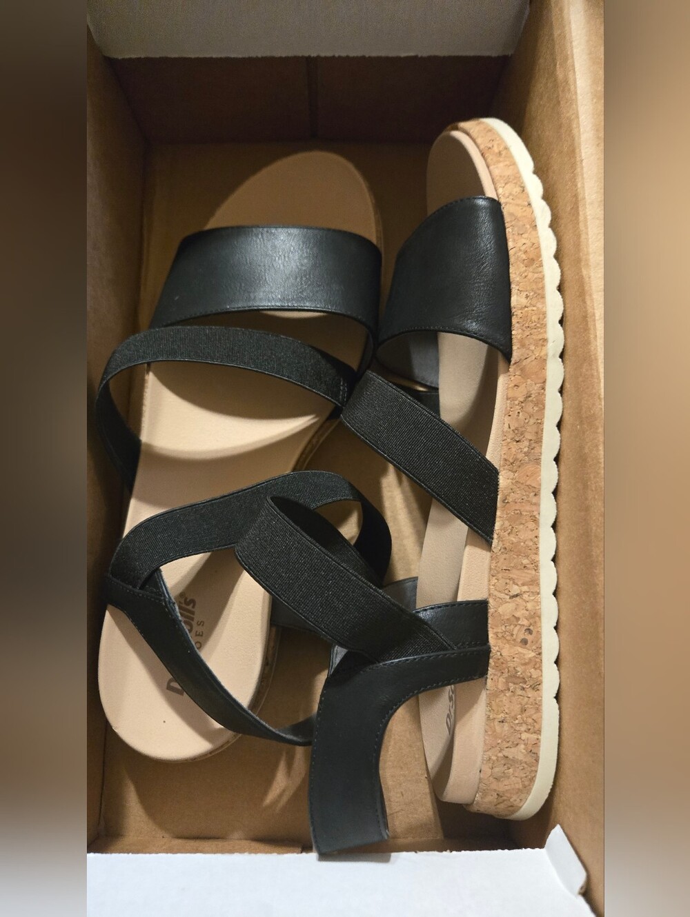New In Box Dr. Scholl's Women's Black Isle Fun Sandals